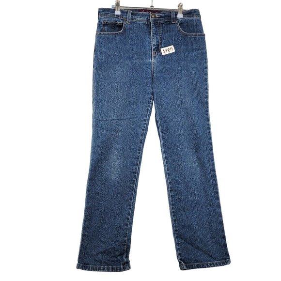 Gloria Vanderbilt Jeans Women's 5-Pocket Straight Leg Blue 8P - Picture 11 of 11